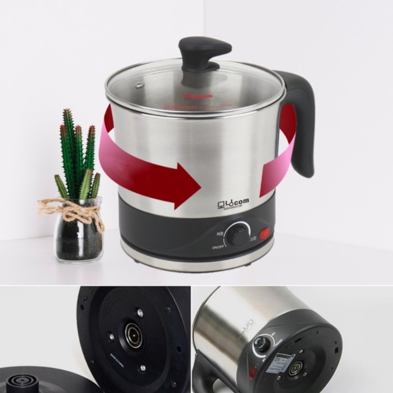 전기 냄비 포트 캠핑 전기 냄비 여행용 쿠커 만능팟