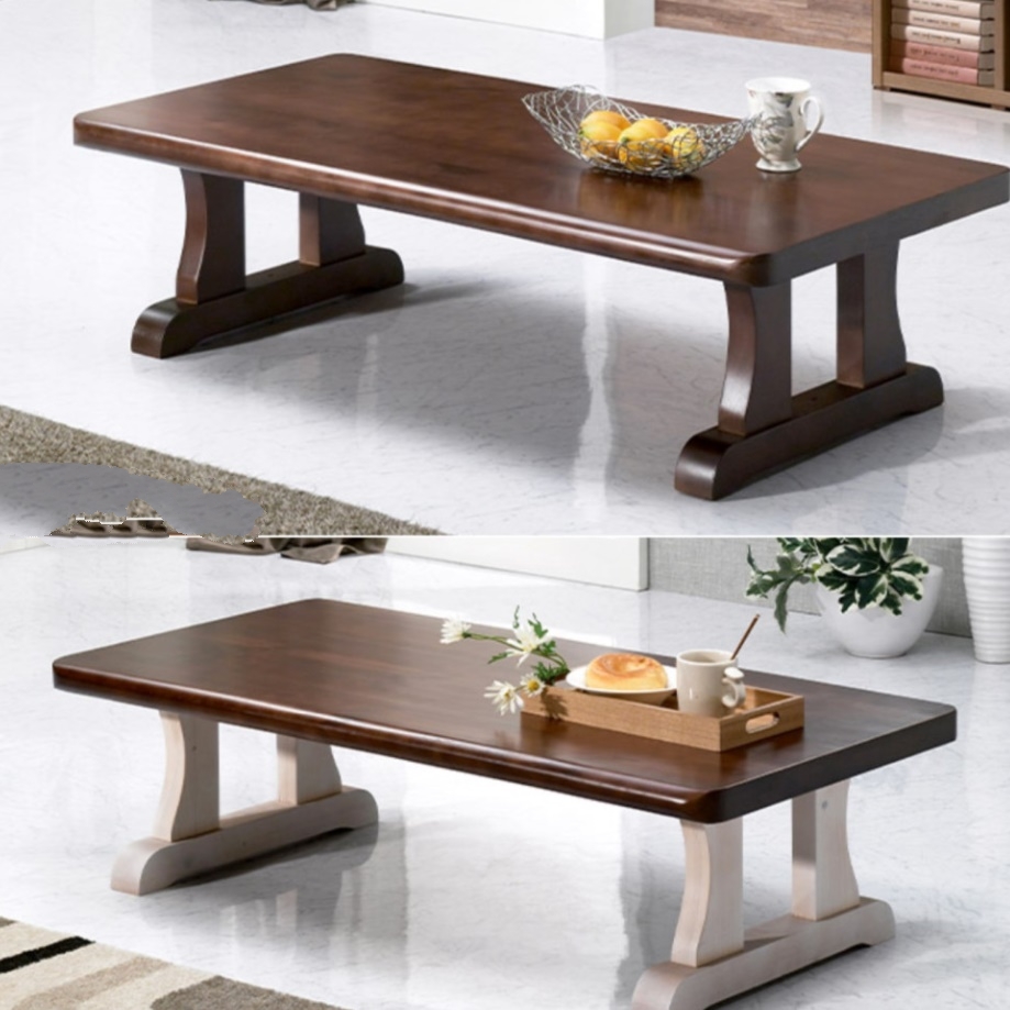 높은좌식테이블 거실티테이블 빈티지원목테이블 1000