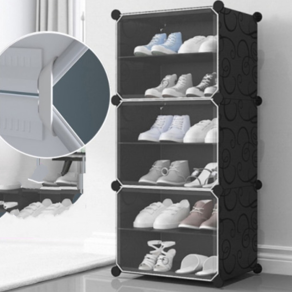슈즈렉 좁은현관 신발수납장 운동화 보관함 아크릴 조립식 플라스틱 신발장