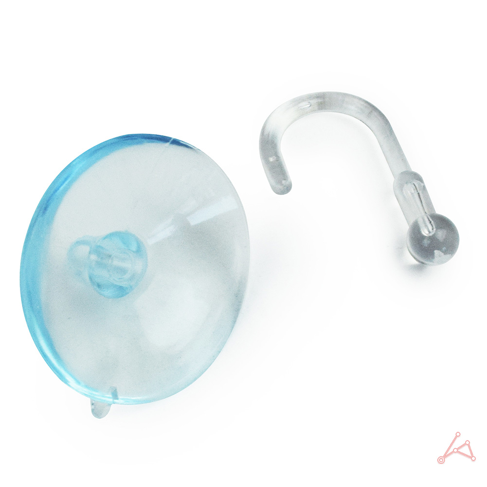 유리 흡착판 흡착 압착 고무 압축 큐방 붙이는 접착 고리 후크 3.2cm 5p - 상세 이미지 4
