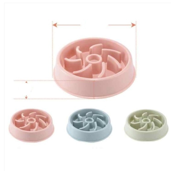 강아지 급체 방지 사료 그릇 반려견 슬로우 식기 중형견 밥그릇