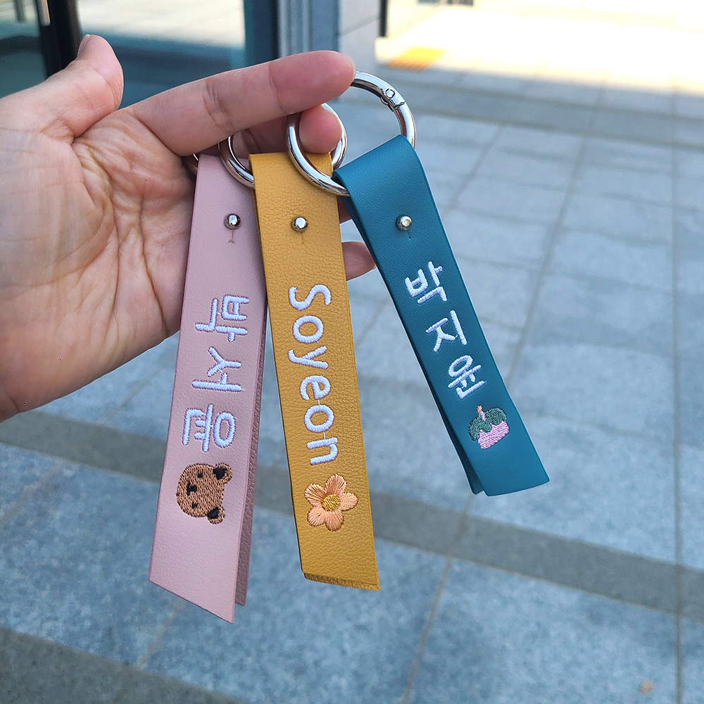 가죽 네임택 골프택 비건레더 단체 이름표 이미지 8