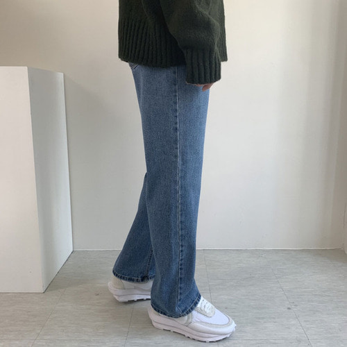 메가 일자 와이드 남자 청바지 와이드팬츠 이미지 2