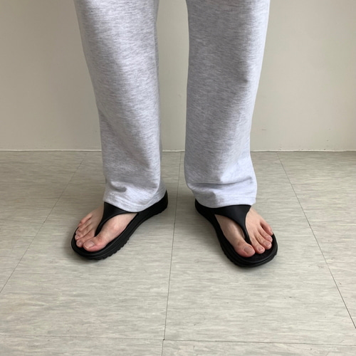 남자 키높이 3.5cm 초경량 검정 흰색 여름 커플 쪼리 슬리퍼 - 상세 이미지 2