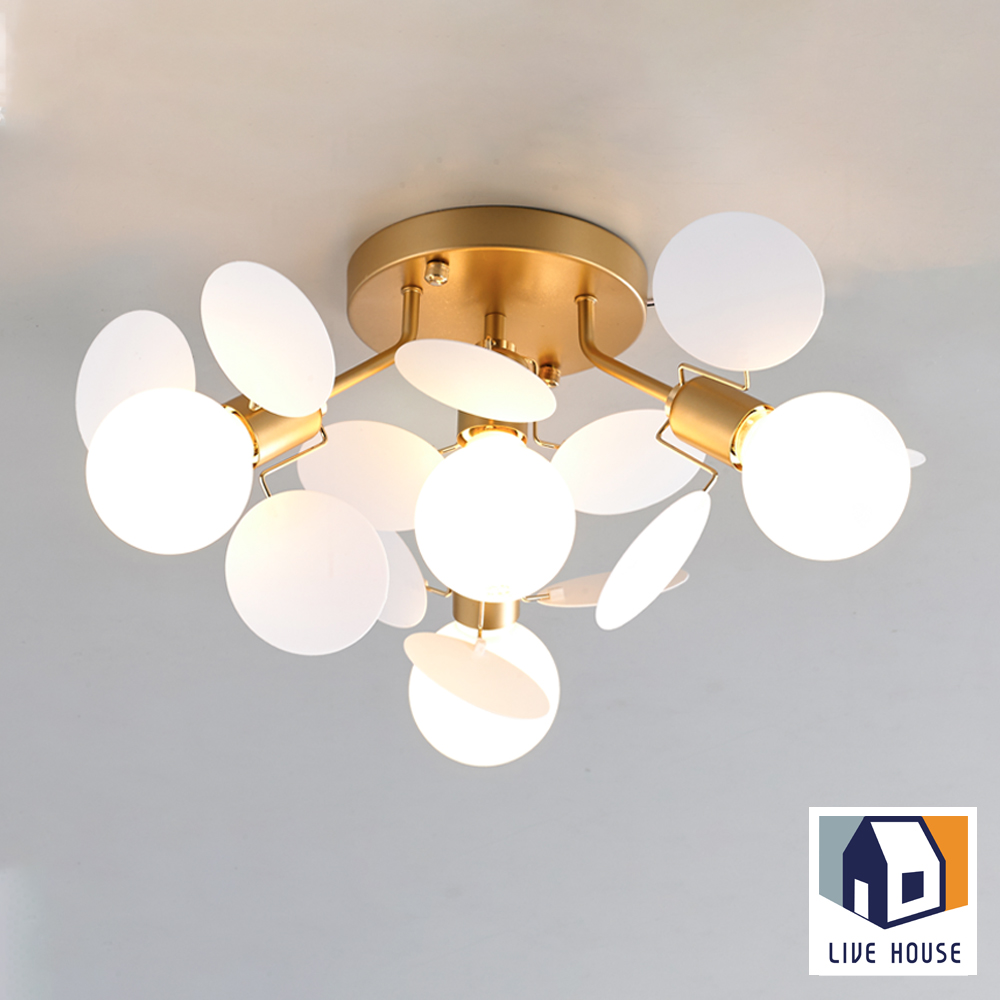 LED 직부 천장등 거실 조명 식탁 조명 7등 골드