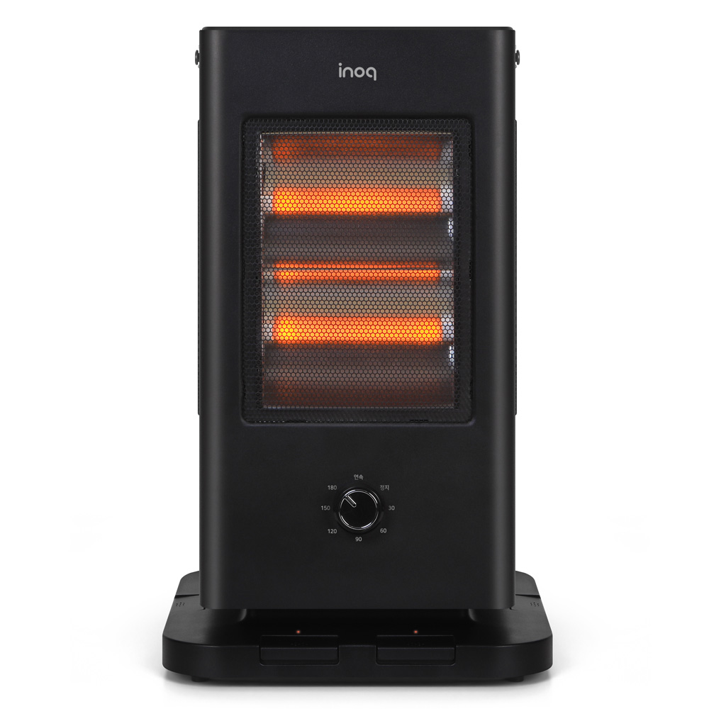 이노크 타이머 발터치 오방향 히터 전기난로 가정용 사무실 전기스토브 i93 화이트