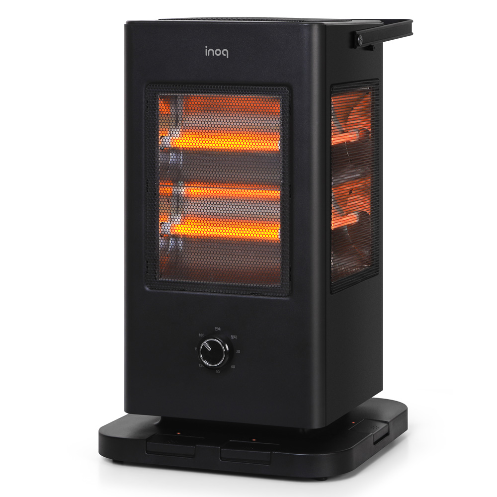 이노크 타이머 발터치 오방향 히터 전기난로 가정용 사무실 전기스토브 i93 화이트