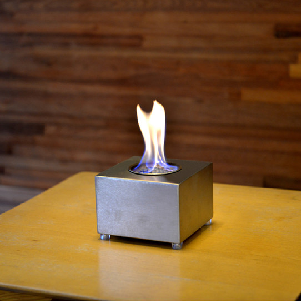 코지앤코 에탄올난로 스퀘어 스테인레스 집에서불멍 실내 캠핑 미니 불멍 화로 화로대