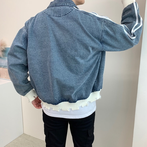남자청자켓 오버핏 데님점퍼 이미지 6
