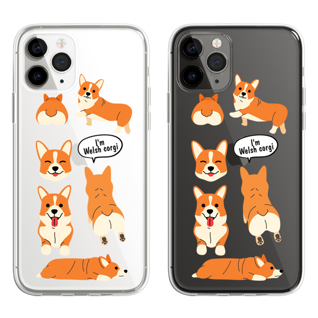 웰시코기 강아지 반려견 투명 젤리 케이스 - 상품 이미지