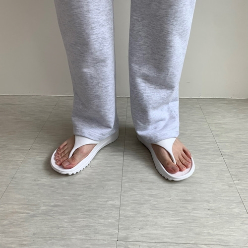 남자 키높이 3.5cm 초경량 검정 흰색 여름 커플 쪼리 슬리퍼 - 상세 이미지 3