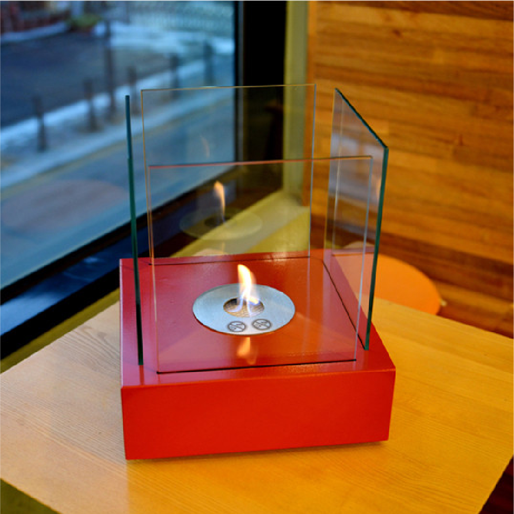 코지앤코 에탄올난로 라움스퀘어 감성 캠핑 불멍 화로대 가정용 미니 화롯대