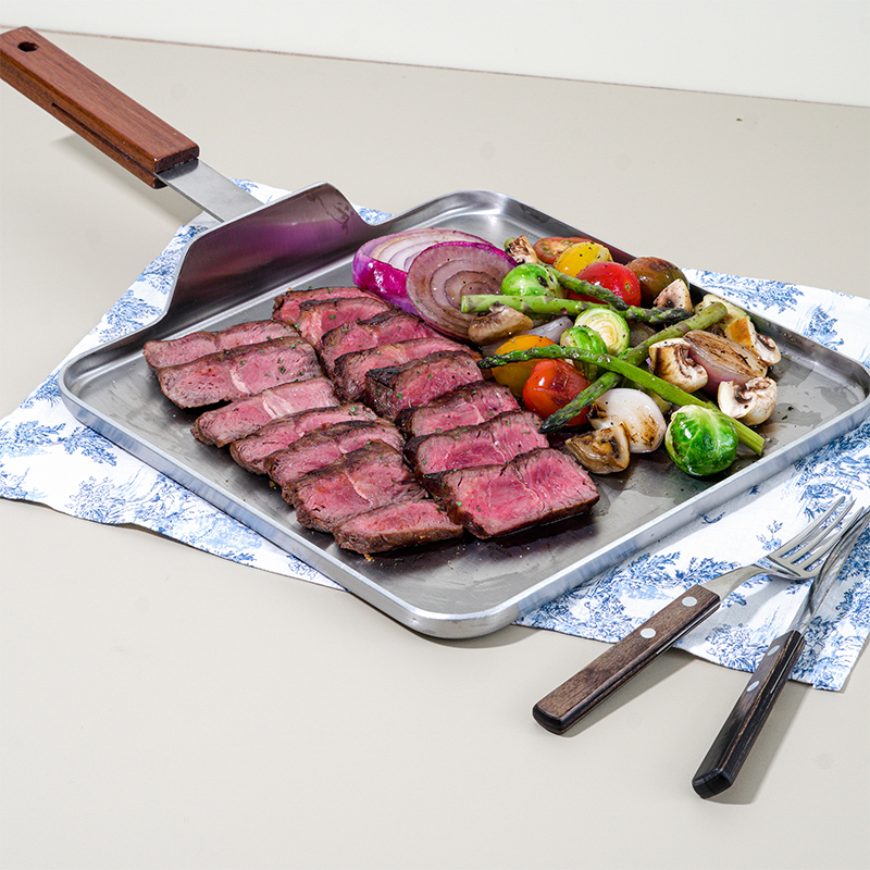 한일스텐레스 핀란디아 통3중 스텐 사각 그리들팬 27cm