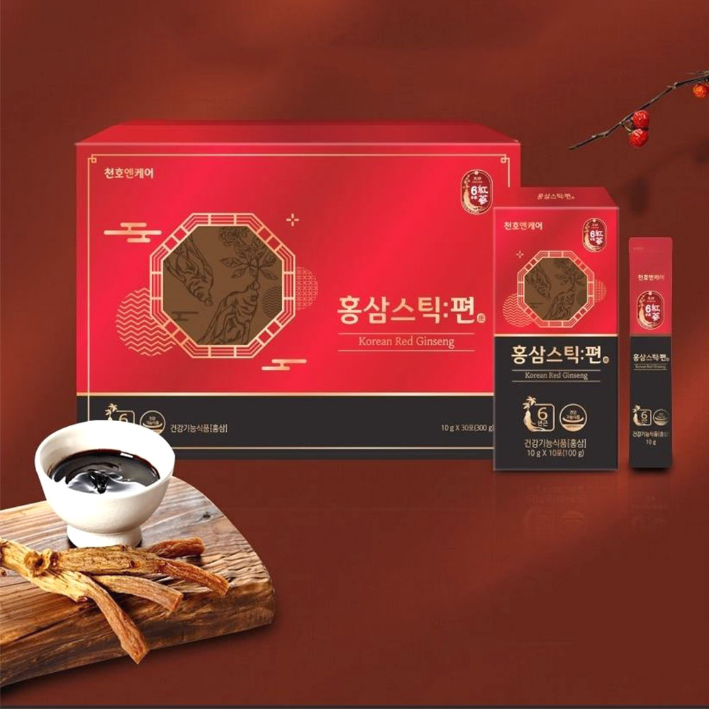 홍삼스틱편 6년근 홍삼농축액 고형분 휴대용 액상스틱 면역력 건강 피로개선 기억력 혈액흐름 제품 이미지