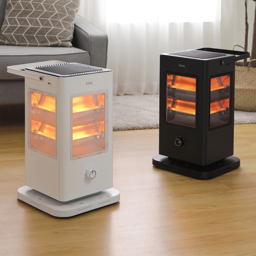 이노크아든 가정용 오방난로 사무실 타이머형 발터치 전기히터 스토브 석영관 난로 i93