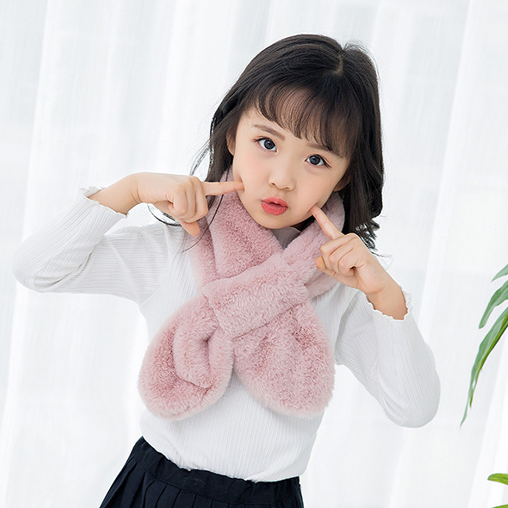 유아 아동 키즈 여아 남아 어린이 초등 학생 겨울 털 방한 목도리 머플러 주니어 - 상세 이미지 2