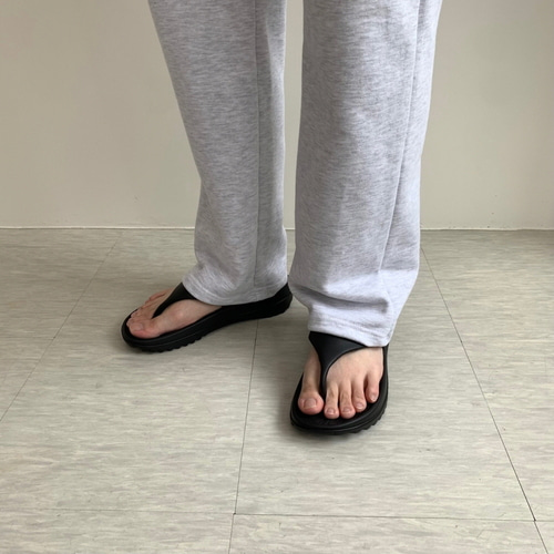남자 키높이 3.5cm 초경량 검정 흰색 여름 커플 쪼리 슬리퍼 - 상세 이미지 4