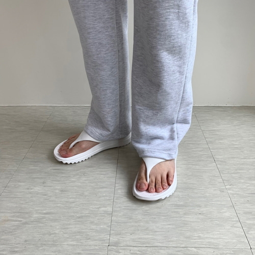 남자 키높이 3.5cm 초경량 검정 흰색 여름 커플 쪼리 슬리퍼 - 상세 이미지 5