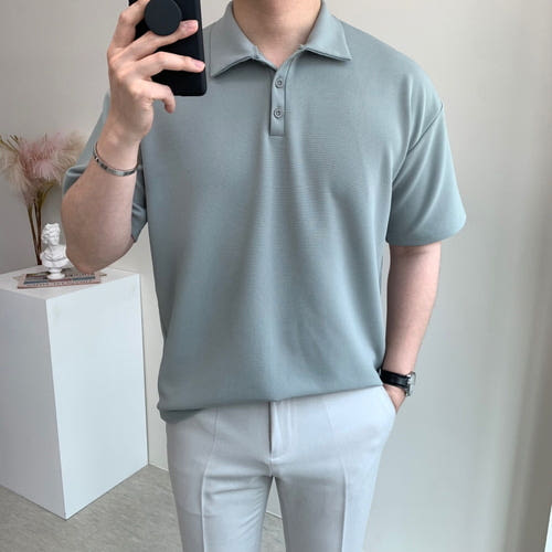 남자 세미오버핏 반팔 3버튼 스판 카라티셔츠 가격 비교 마이클로드 남자 세미오버핏 반팔 3버튼 스판 카라티셔츠