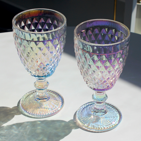 홀리랜드 고블렛 4P, 와인잔, 홀로그램 오로라 컵, 쇼핑백 추가구매 가능