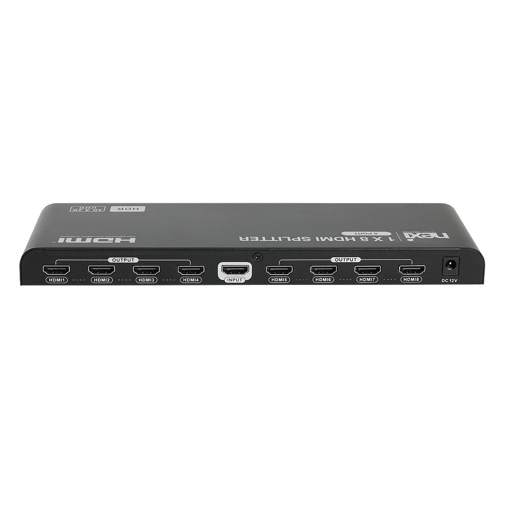 넥시 4K 1:8 HDMI V2.0 분배기 모니터 유전원 8포트 60Hz - 상품 이미지