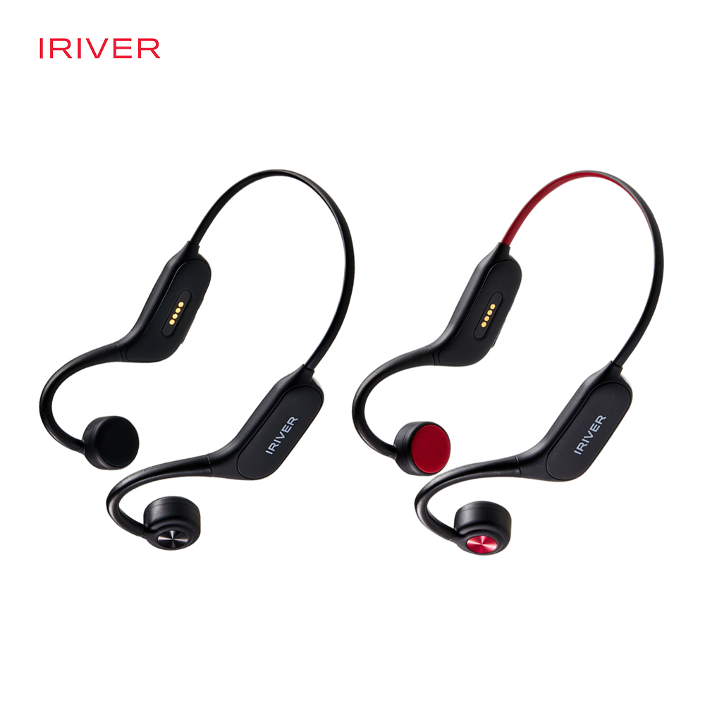 아이리버 Eiger-X7 레드 무선 골전도 블루투스 이어폰 v5.3 내장메모리32GB LED백라이트 초경량 32g - 상세 이미지 2