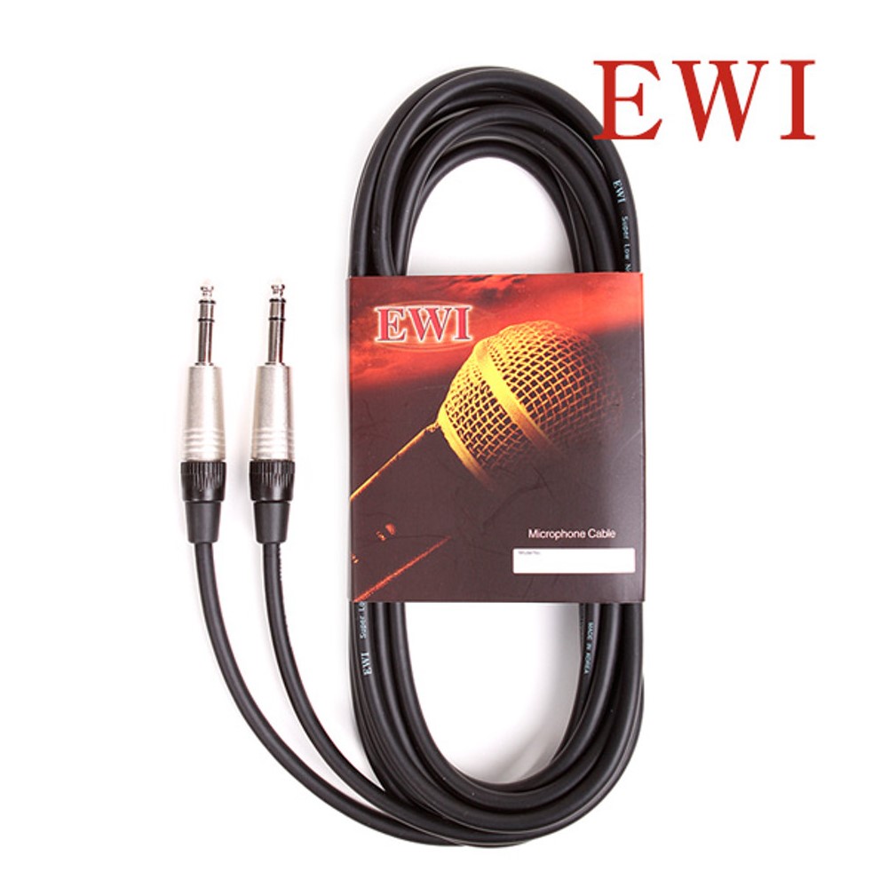 EWI LCTA 10m 55잭 스테레오 스피커 케이블 스피커선 TRS-TRS - 메인 이미지