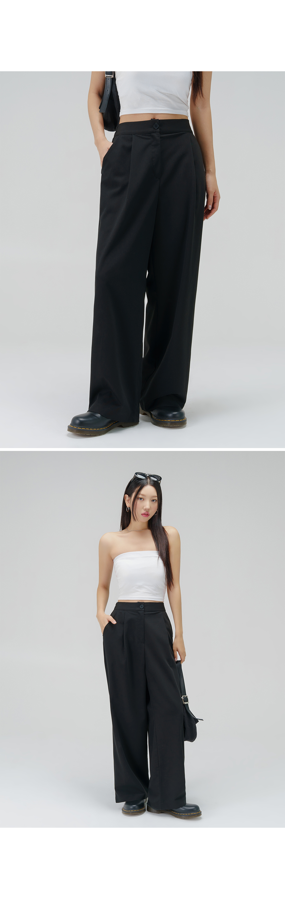 [3천장돌파][MADE] 빅사이즈 S-4XL 라이프 시리즈 와이드 밴딩 슬랙스 하객룩 상세 이미지 12