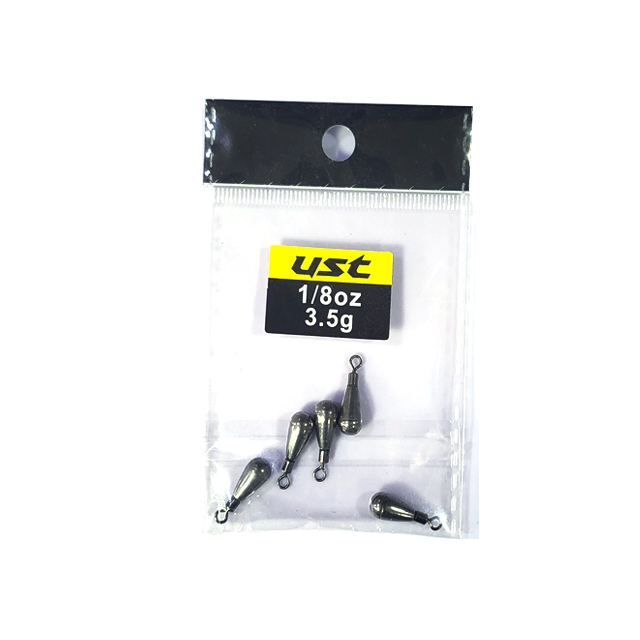 UST 텅스텐 물방울싱커 봉돌 루어낚시 1/4oz(3개입) - 상품 이미지