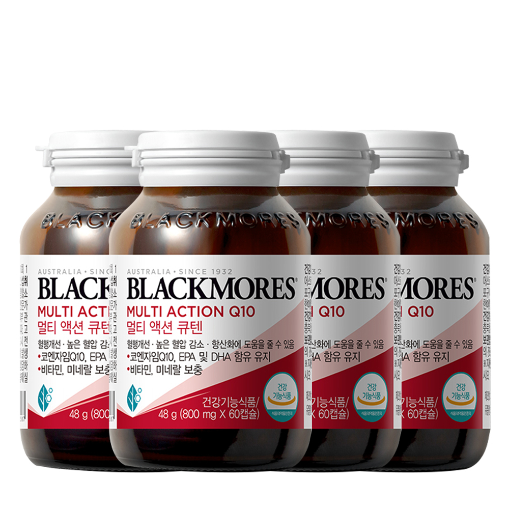 블랙모어스 멀티 액션 큐텐 60캡슐 4병 제품 이미지