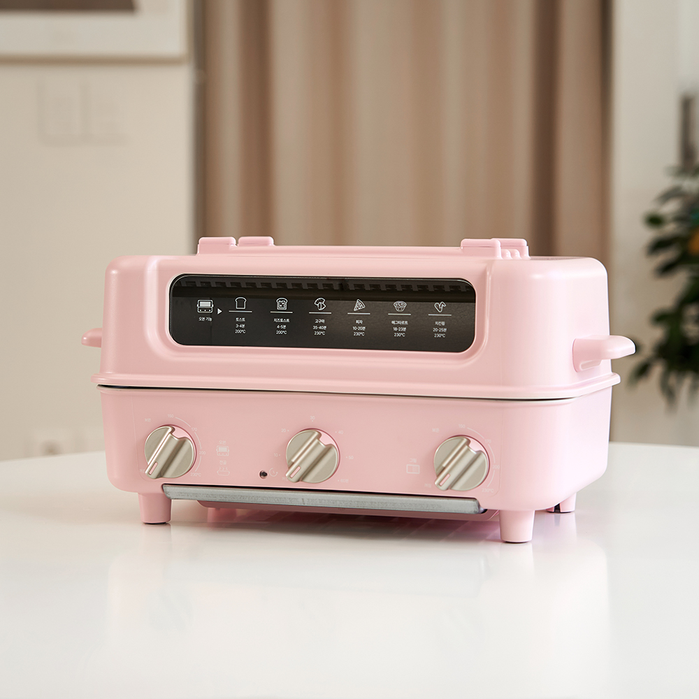 단미 2단 전기 그릴 3in1 멀티쿠커 생선구이 꼬치 샤브샤브 전골냄비 2L 미니 오븐