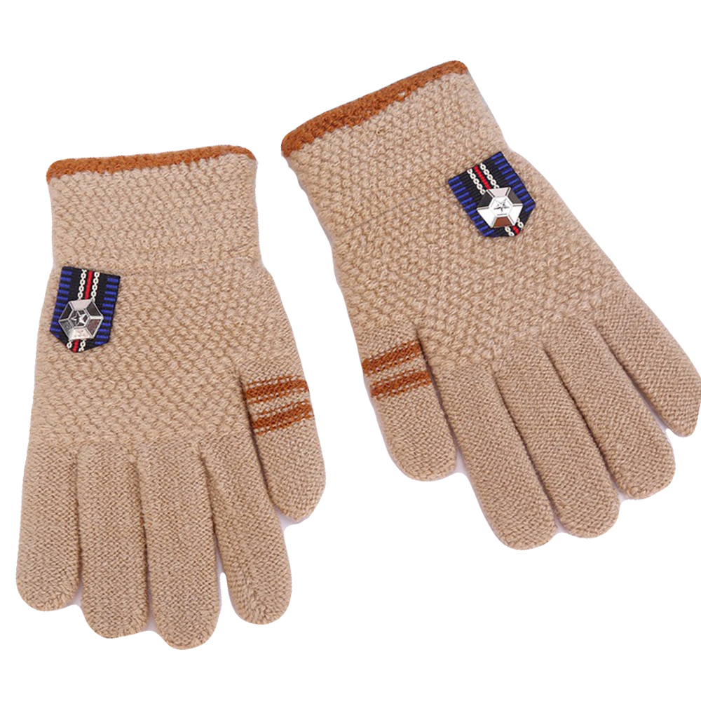 유아 키즈 아동 남아 초등 어린이 겨울 방한 니트 털 손가락 장갑 - 상세 이미지 2