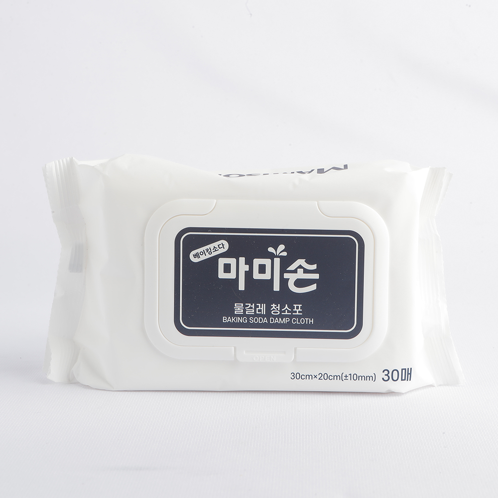 마미손 물걸레청소포 5팩 도톰한 일회용 베이킹소다 정전기청소포 150매 이미지 8