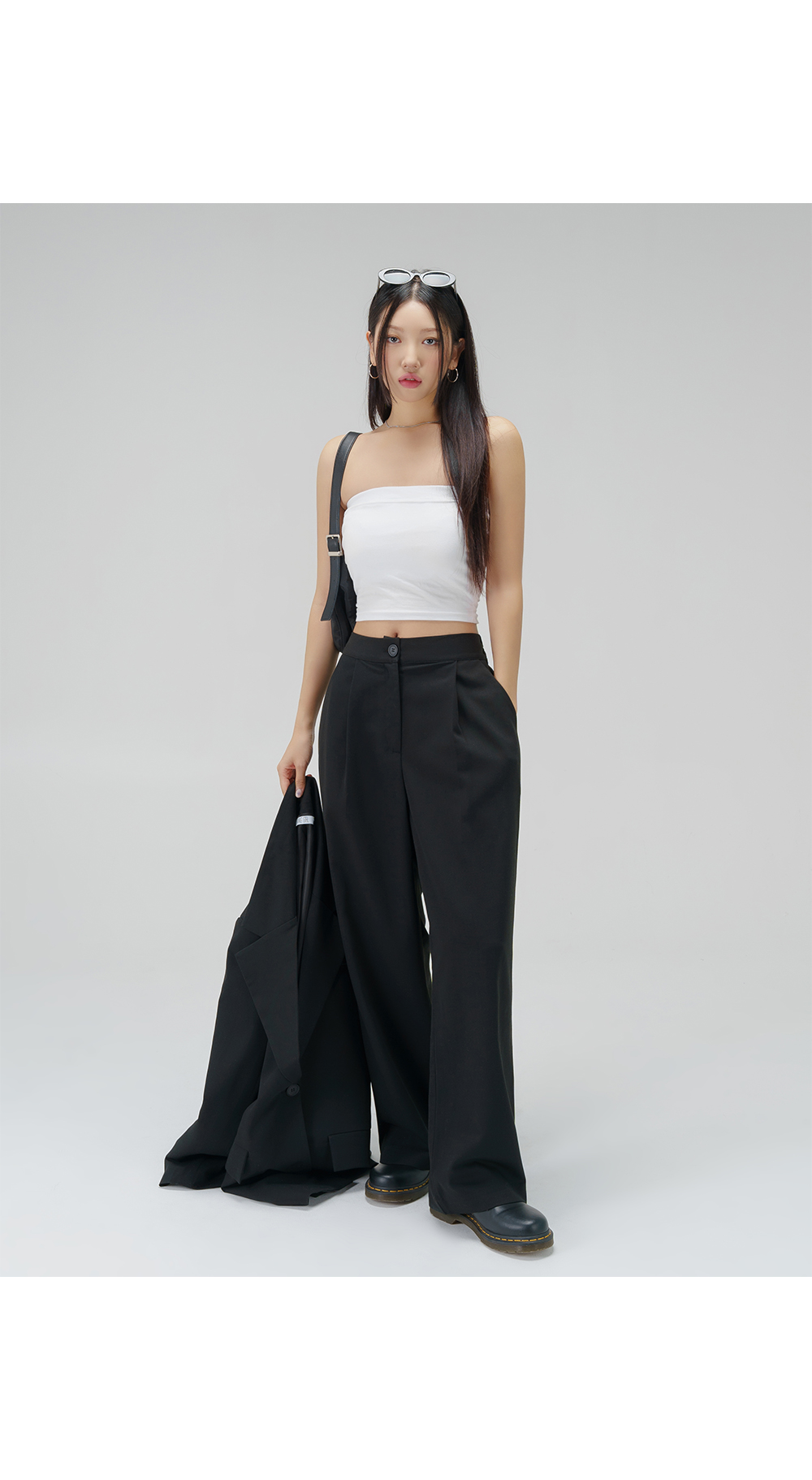 [3천장돌파][MADE] 빅사이즈 S-4XL 라이프 시리즈 와이드 밴딩 슬랙스 하객룩 상세 이미지 25