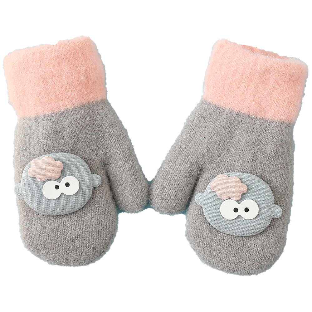 유아 키즈 아동 여아 남아 어린이 아기 겨울 방한 니트 털 벙어리 귀여운 캐릭터 장갑 - 상세 이미지 5