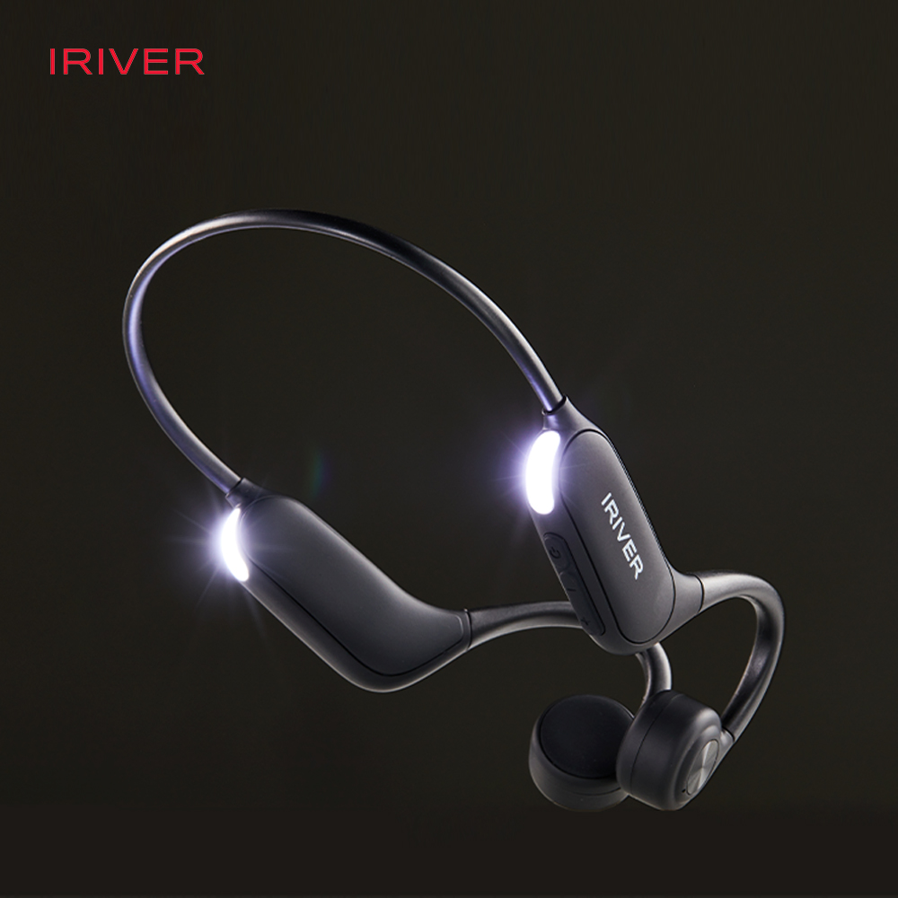 아이리버 Eiger-X7 블랙 무선 골전도 블루투스 이어폰 v5.3 내장메모리32GB LED백라이트 초경량 32g - 상세 이미지 3