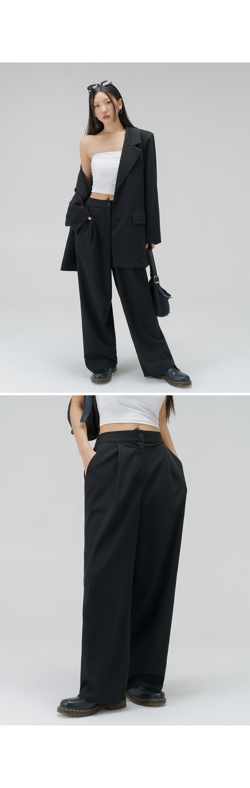 [3천장돌파][MADE] 빅사이즈 S-4XL 라이프 시리즈 와이드 밴딩 슬랙스 하객룩 상세 이미지 20
