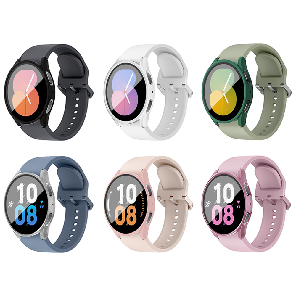 갤럭시 워치6 워치5 워치4 강화유리 풀커버 하드 케이스 44mm SKP-GW5-TF - 메인 이미지