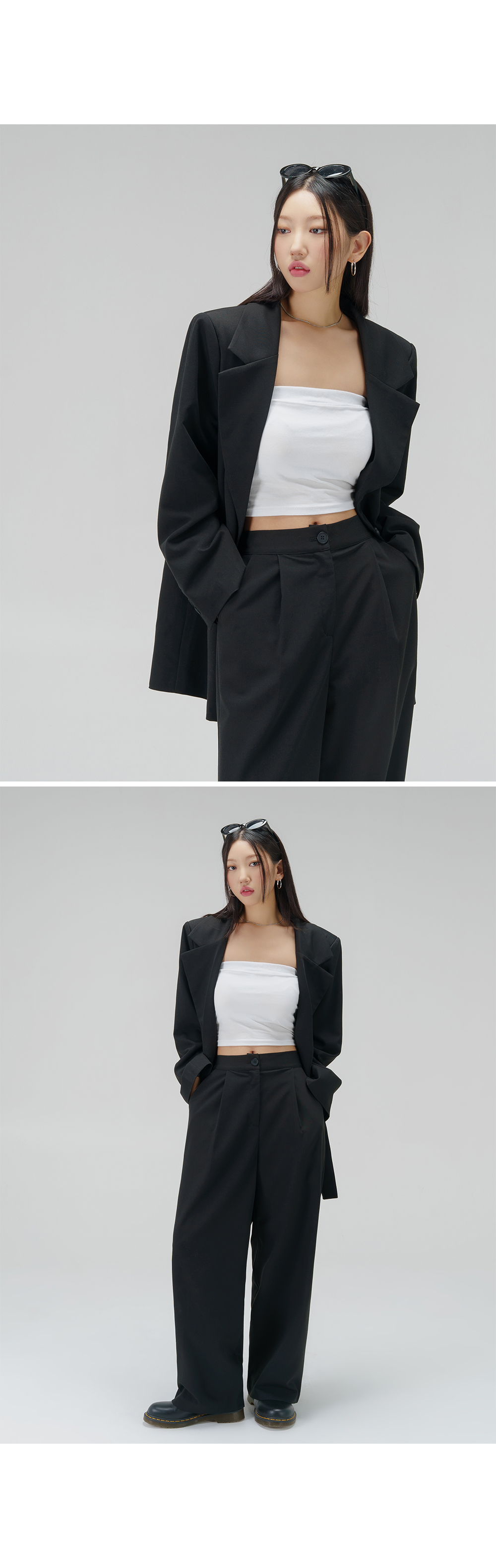 [3천장돌파][MADE] 빅사이즈 S-4XL 라이프 시리즈 와이드 밴딩 슬랙스 하객룩 상세 이미지 24