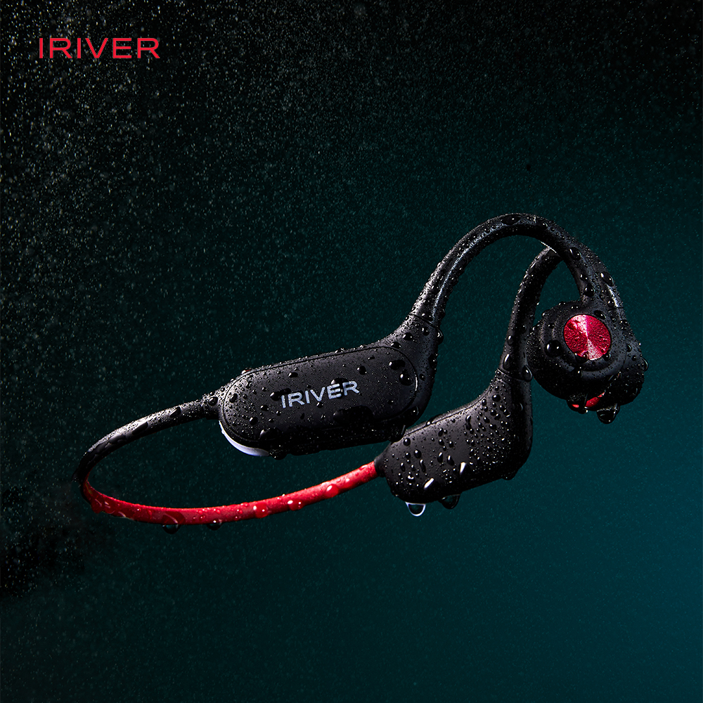 아이리버 Eiger-X7 레드 무선 골전도 블루투스 이어폰 v5.3 내장메모리32GB LED백라이트 초경량 32g - 상세 이미지 4