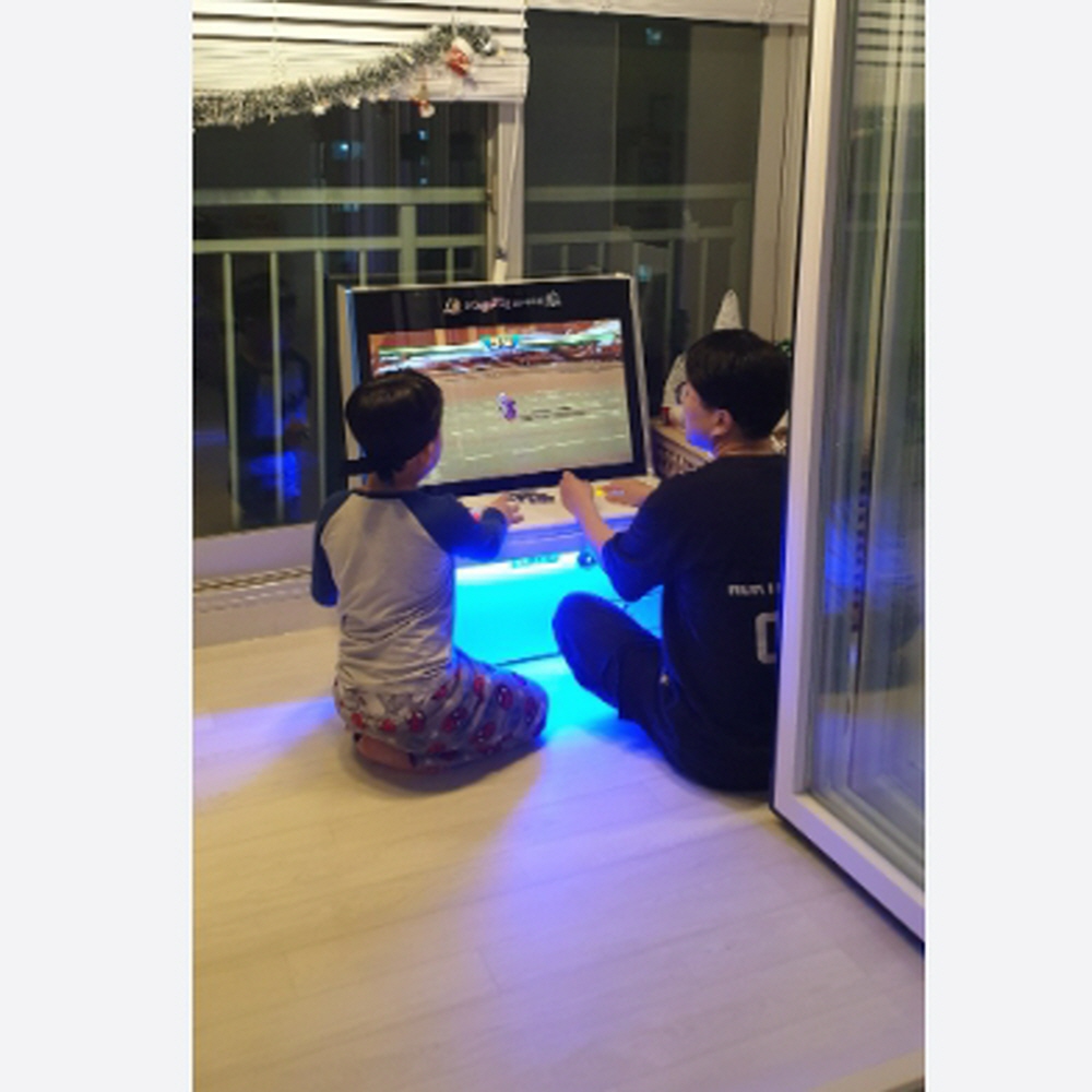 노리박스 신형GX 32+ 좌식형 강화유리 화이트 오락실게임기 이미지 6