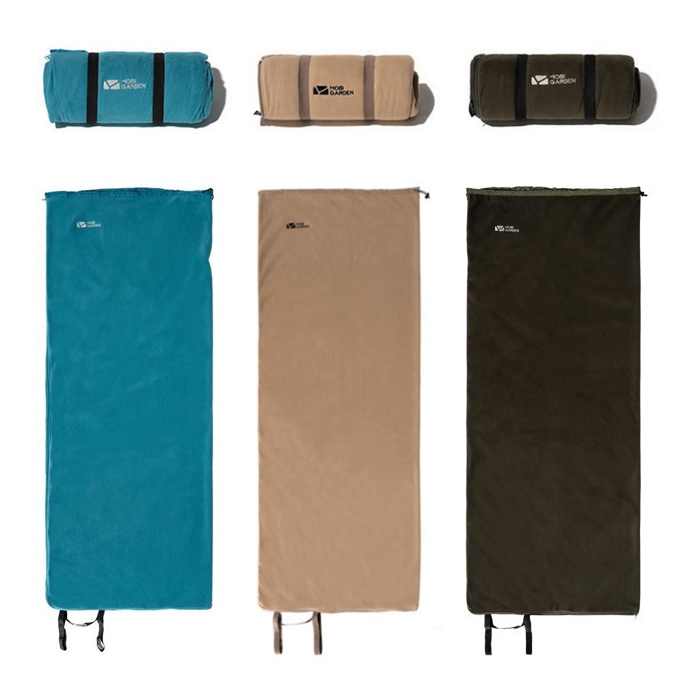 캠핑 침낭 동계 겨울 플리스 후리스 극세사 백패킹 이불 담요 라이너 모비가든