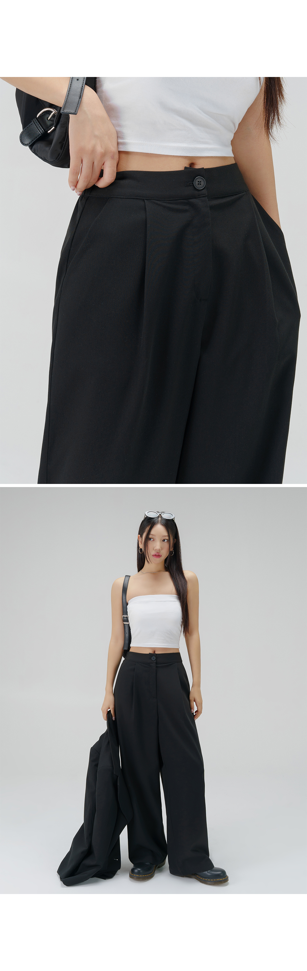 [3천장돌파][MADE] 빅사이즈 S-4XL 라이프 시리즈 와이드 밴딩 슬랙스 하객룩 상세 이미지 14