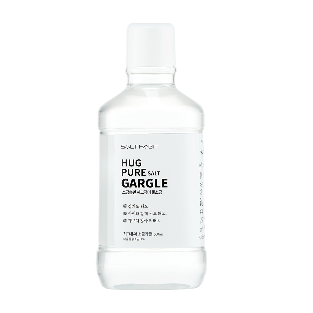 잇몸부었을때 물소금 500ml 신안 천일염 어린이 소금가글 천연치약 소금습관 - 상세 이미지 2