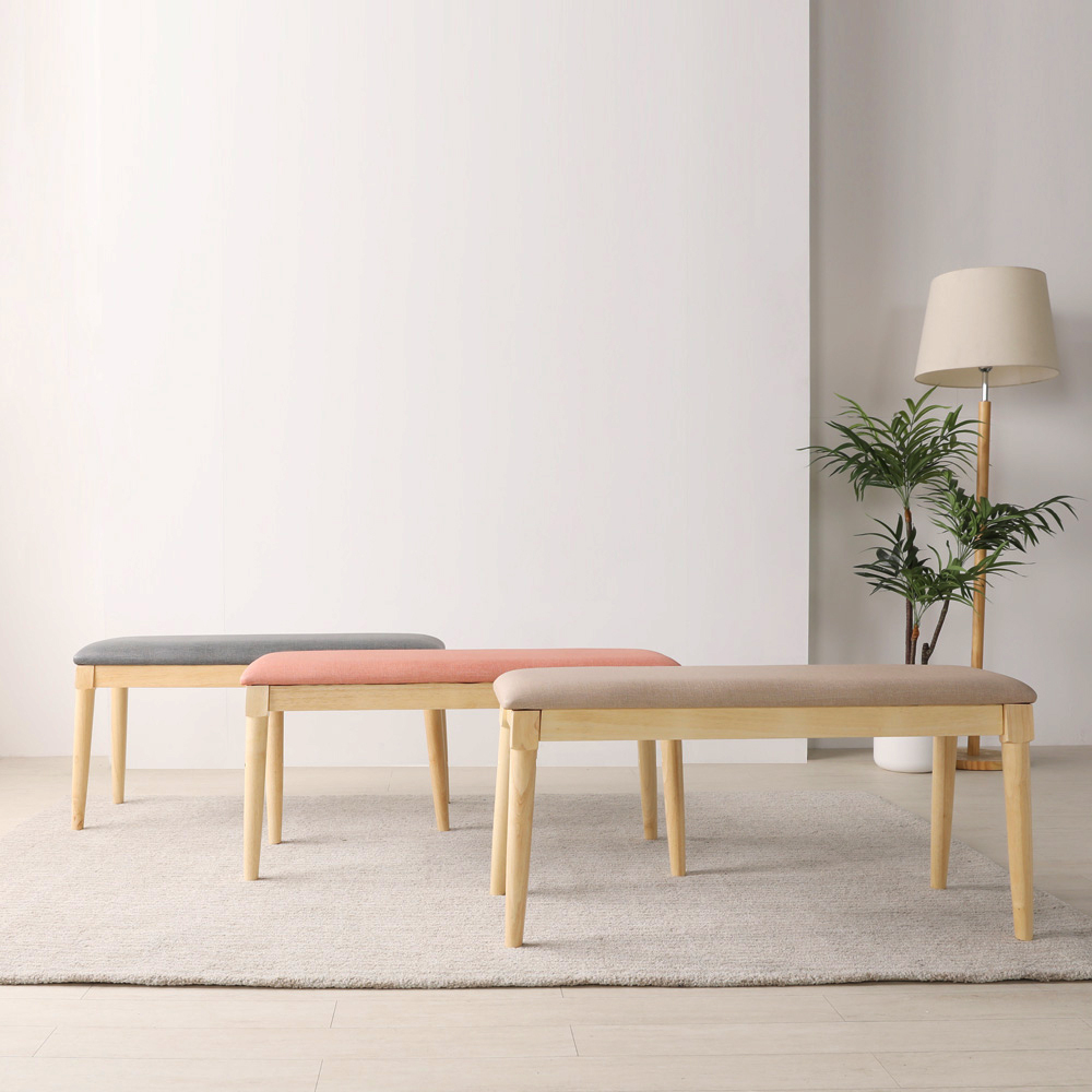 린백 식탁의자 원목 카페 편한 인테리어 의자 패브릭 스툴 벤치 홈 바의자 LB21K