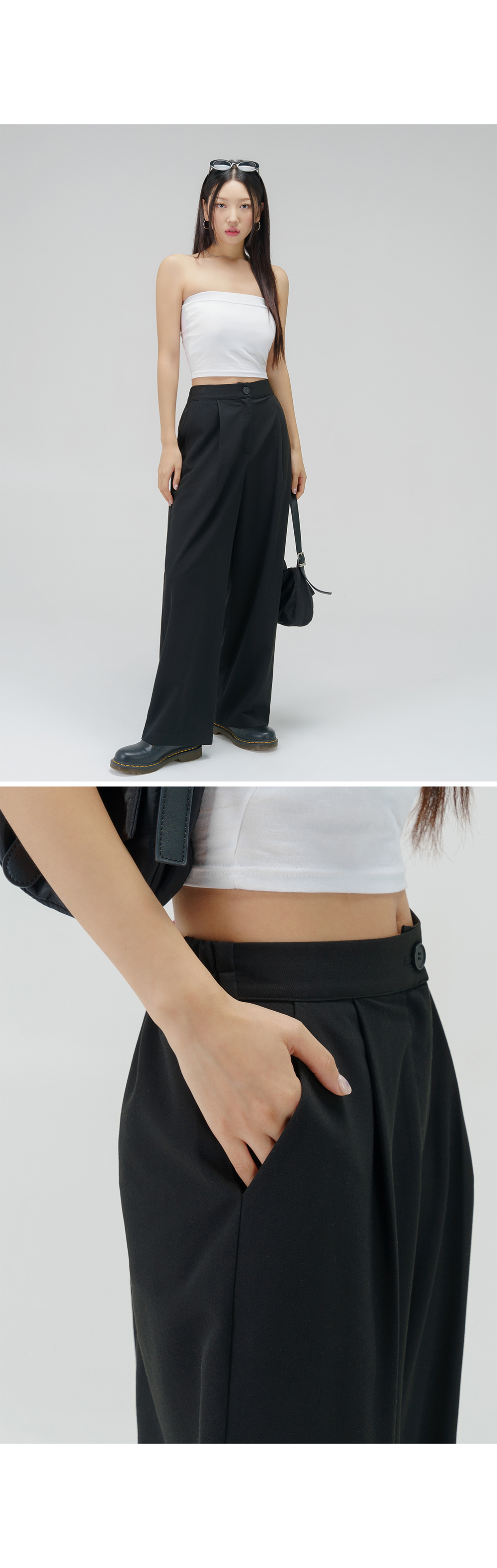 [3천장돌파][MADE] 빅사이즈 S-4XL 라이프 시리즈 와이드 밴딩 슬랙스 하객룩 상세 이미지 18