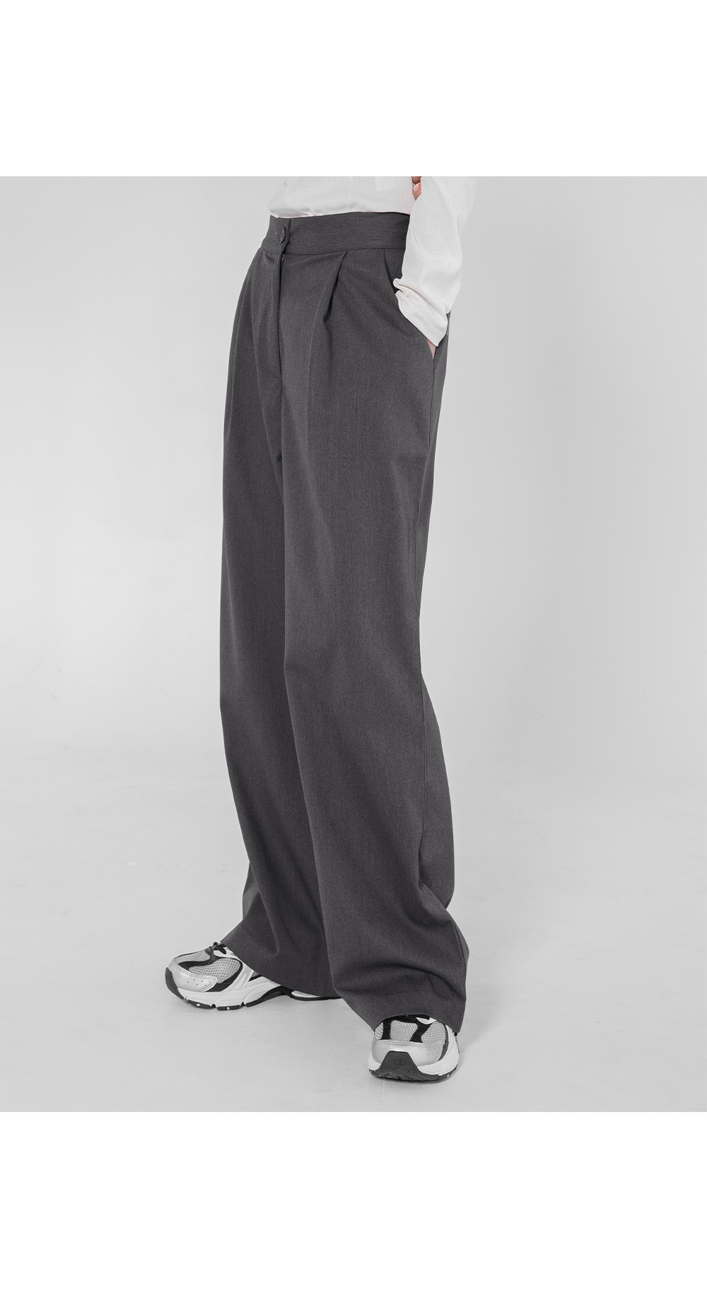 [3천장돌파][MADE] 빅사이즈 S-4XL 라이프 시리즈 와이드 밴딩 슬랙스 하객룩 상세 이미지 40