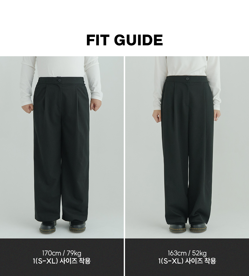 [3천장돌파][MADE] 빅사이즈 S-4XL 라이프 시리즈 와이드 밴딩 슬랙스 하객룩 상세 이미지 6