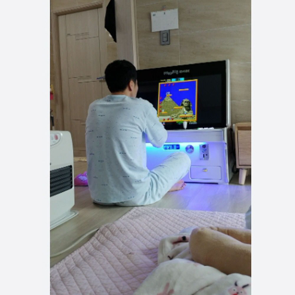 노리박스 신형GX 32+ 좌식형 강화유리 화이트 오락실게임기 - 상세 이미지 3
