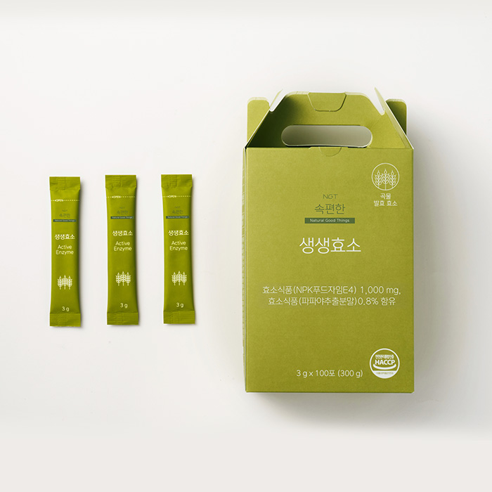 NGT 속편한 생생효소 네츄럴굿띵스 임산부 소화 유산균 곡물 발효효소 100포, 2개 이미지 2